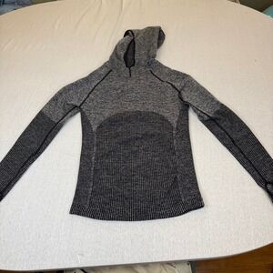 fabletics Women's Heathered Gray Long Sleeve Athletic Hoodie Size Medium